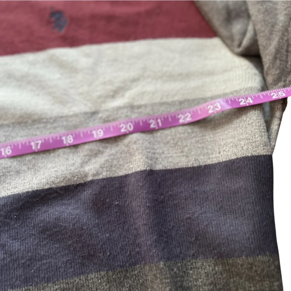 U.S. Polo Assn. Men's‎ XXL Striped Crew Neck Sweater Multicolor Pullover